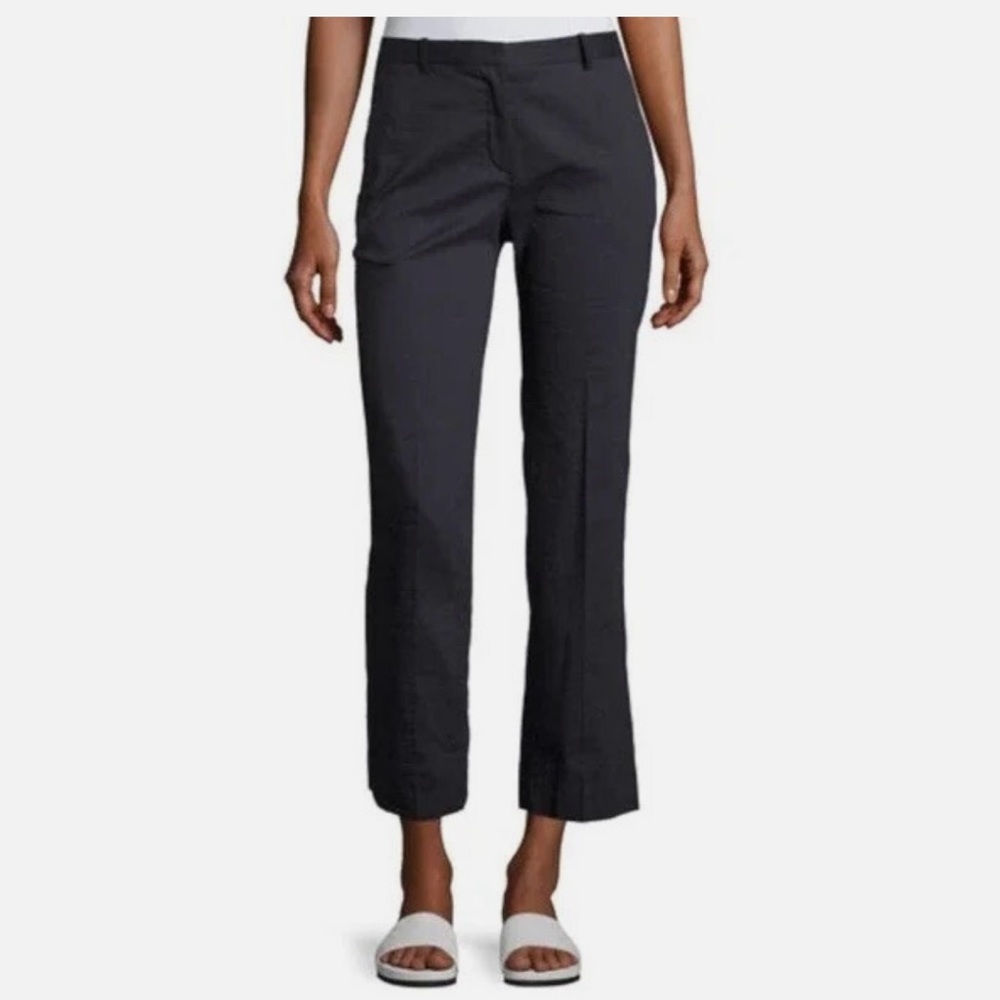 Theory Hartsdale NP Black Crunch Wash Pants size 4 style number G0403206